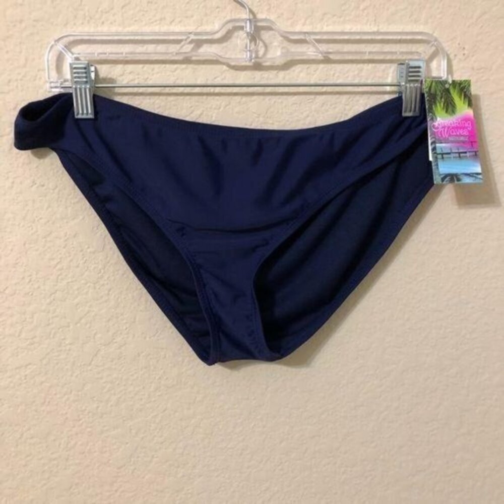 Breaking Waves Bikini Bottom Swimwear Navy NWT